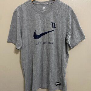 Nike AFC Richmond Soccer Ted Lasso Shirt Grey Mens L FB9976-063 NEW
